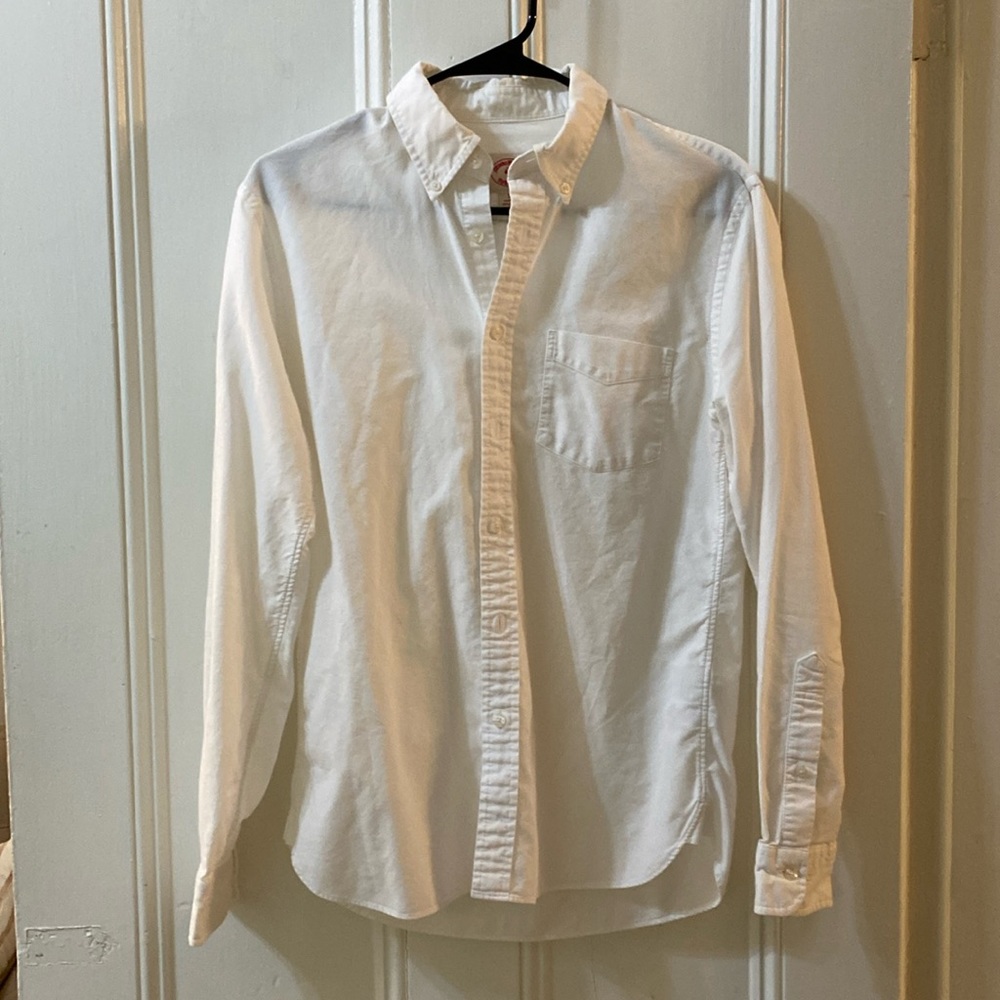 Men’s Brooks Brothers Red Fleece White Button Down Shirt